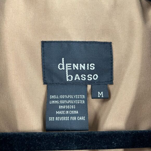 DENNIS BASSO Brown Tan Black Leopard Print Mid Length Utility Jacket Size Medium - Picture 6 of 8